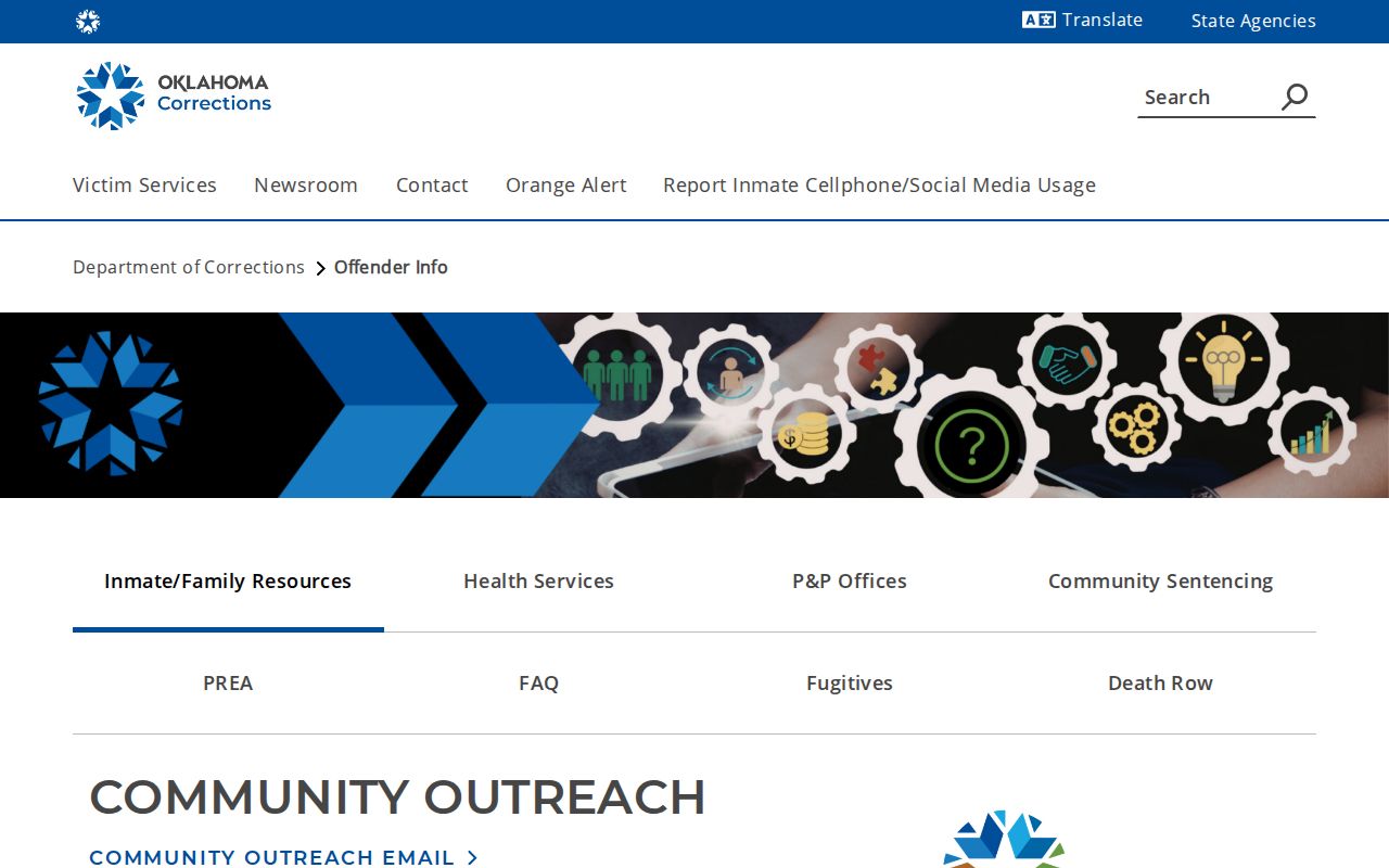 ODOC tentative release date guidance for a McIntosh County state prisoner